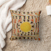 ZON SOLAR ENERGY Yellow Oranje Red Black White Kussen (Deken)