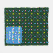 Zon, Start en Maan Fleece Deken (Voorkant (Horizontaal))