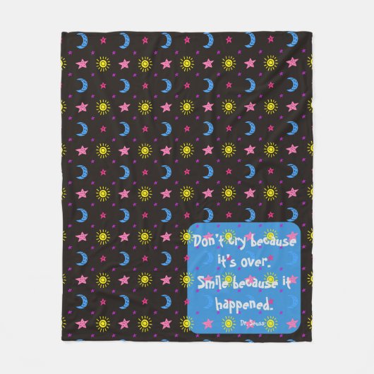 Zon, Start en Maan Fleece Deken (Voorkant)