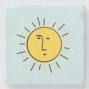 Zon Stenen Onderzetter