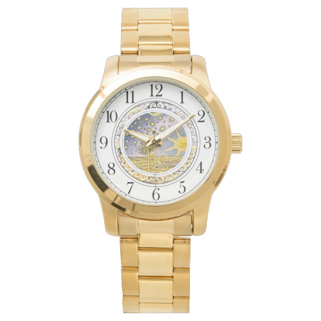 Zon Sterren Celestial Horloge (Voorkant)