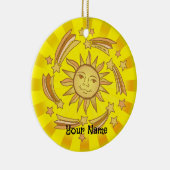 Zon Sterren Keramisch Ornament (Rechts)
