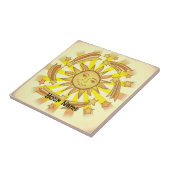 Zon Sterren Tegeltje (Zijkant)