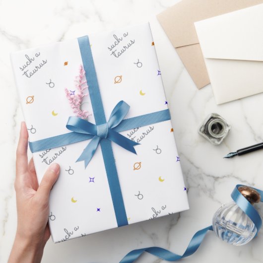 Zo'n Stier (Retro kleuren) Cadeaupapier (Geschenken)