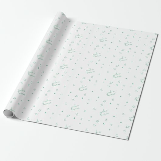 Zo'n Stier (Wit) Cadeaupapier (Uitgerold)