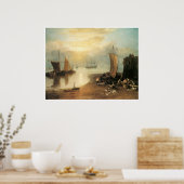 Zon stijgend door damp, J. M. W. Turner Poster (Keuken)