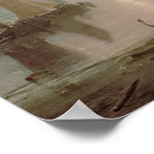 Zon stijgt door damp poster (Hoek)