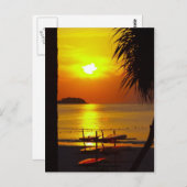 zon strand thailand briefkaart (Voorkant / Achterkant)