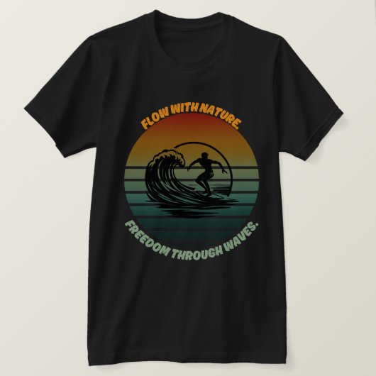 Zon, Surf en ziel 🌊 T-shirt (Design voorkant)