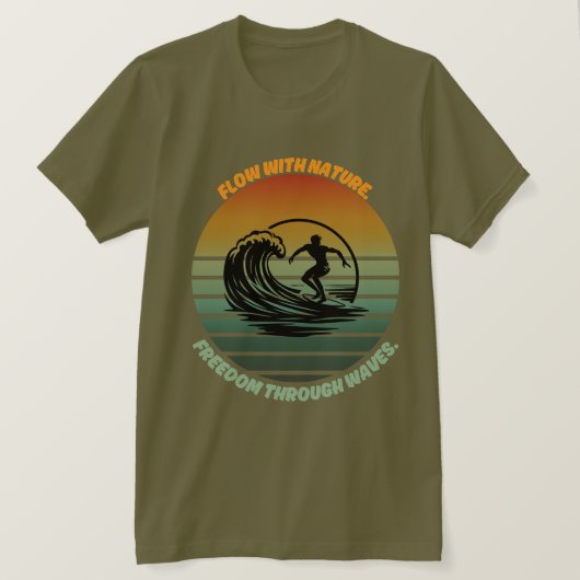 Zon, Surf en ziel" 🌊 T-shirt (Design voorkant)