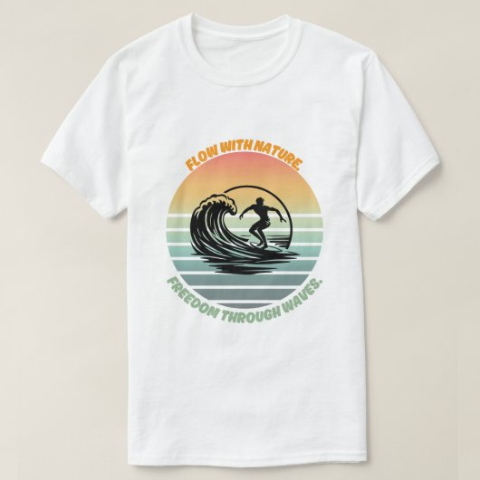 Zon, Surf en ziel 🌊 T-shirt (Design voorkant)