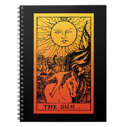 Zon Tarot Gradiënt Notitieboek (Voorkant)