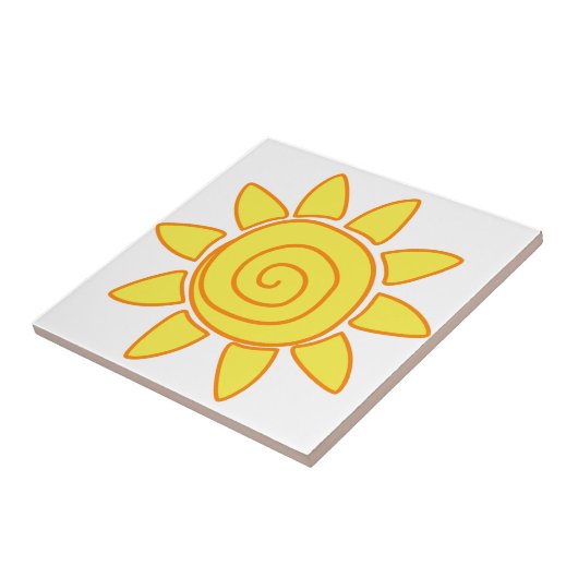 zon tegeltje (Zijkant)