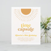 Zon Tijd Capsule Teken | Zon Verjaardag (Staand voorkant)