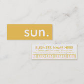 zon. trouwerekaart klantenkaartje (Voorkant / Achterkant)