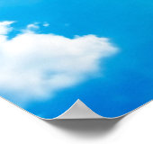Zon tussen wolken poster (Hoek)
