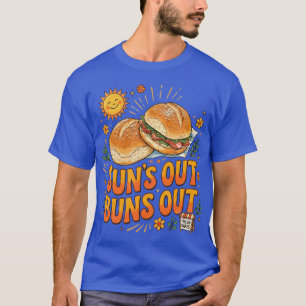 Zon Uit Broodjes Uit Vrolijke Retro Zomer Design T-shirt