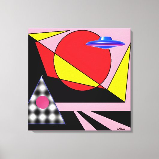 Zon uit canvas afdruk (Voorkant)