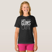 Zon uit, geweren uit t-shirt (Voorkant volledig)