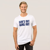 Zon Uit Geweren Uit Tri-Blend Shirt (Voorkant volledig)