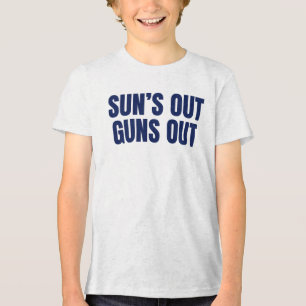 Zon Uit Geweren Uit Tri-Blend Shirt