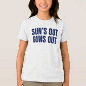 Zon Uit Geweren Uit Tri-Blend Shirt (Voorkant)
