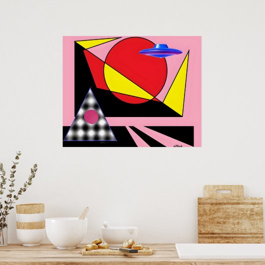 Zon uit poster (Keuken)