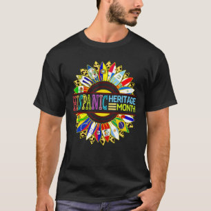 Zon van de Latijns-Amerikaanse Landen met een heis T-shirt