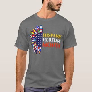 Zon van de Latijns-Amerikaanse Landen met een heis T-shirt