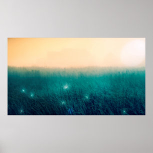 Zon van de textuur van de transformatie poster