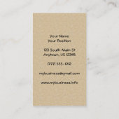 Zon van de Zon op de Achtergrond van de Stijl van  Visitekaartje (Achterkant)