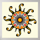 Zon van een mandje poster (Voorkant)