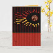 Zon van een Oog Kaart (Gele Bloem)