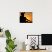 Zon van een Pistool Funny Militaire Pun Poster (Thuiskantoor)