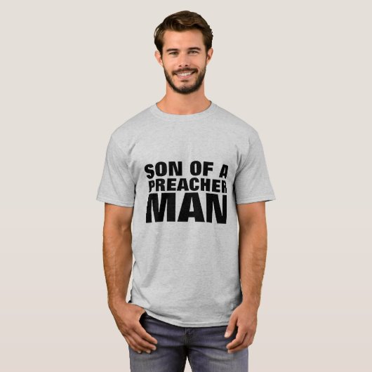 ZON VAN EEN PREACHER MAN Mannen T-shirts (Voorkant volledig)