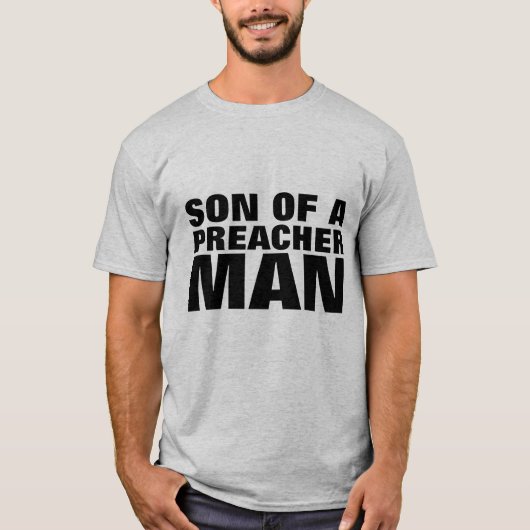 ZON VAN EEN PREACHER MAN Mannen  T-shirts (Voorkant)
