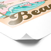 Zon van een strand foto afdruk (Hoek)