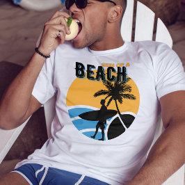 Zon van een strand | grappige surfer Summer T-shirt