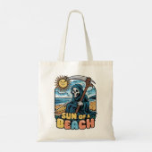 Zon van een strand Grim Reaper Tote Bag (Achterkant)