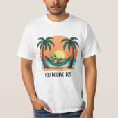 Zon van een strand zomer vector T-shirt design (Voorkant)