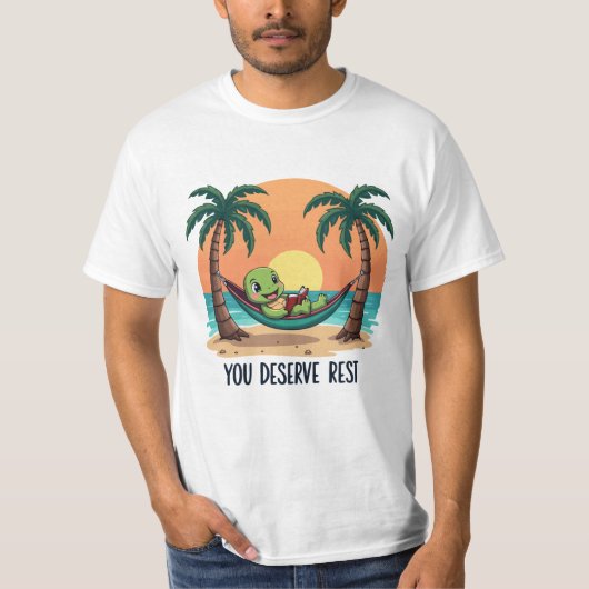 Zon van een strand zomer vector T-shirt design (Voorkant)