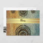 Zon van Henna (Goldish) Briefkaart (Voorkant / Achterkant)