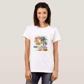 Zon van het strand t-shirt (Voorkant volledig)