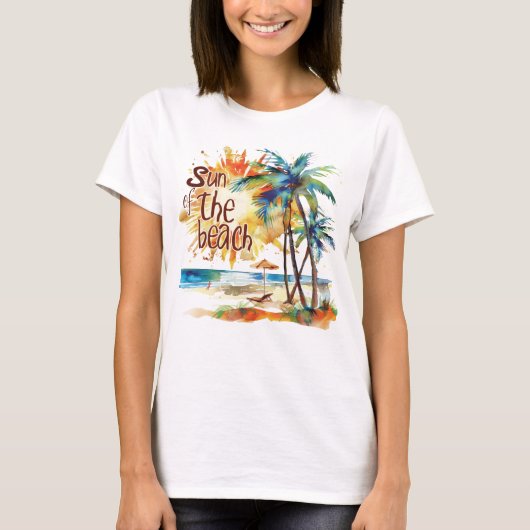 Zon van het strand t-shirt (Voorkant)