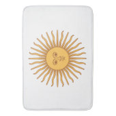 Zon van Mei (Argentijnse Zon) Badmat (Voorkant Verticaal)