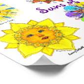 Zon van vun (paars) poster (Hoek)