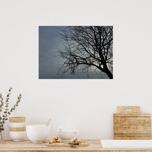 zon verbergt zich poster (Keuken)