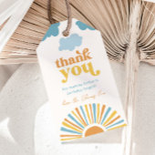 Zon Verjaardag Dank u Labels Cadeaulabel