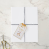 Zon Verjaardag Favor Tag Cadeaulabel (Met Touw)