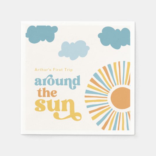 Zon Verjaardagsfeestservetten Servet (Voorkant)